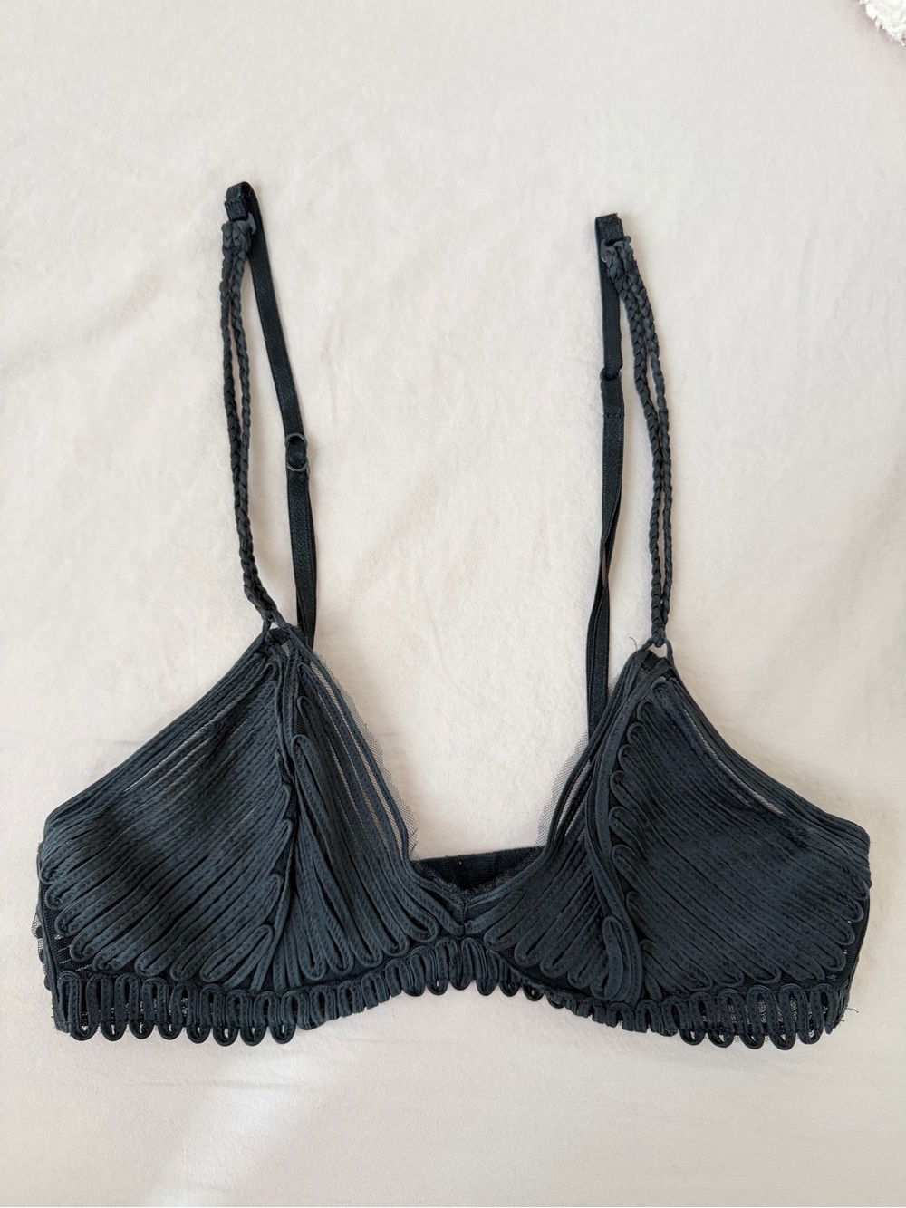 La Perla x Jean Paul Gaultier Feuillage Silk Bra